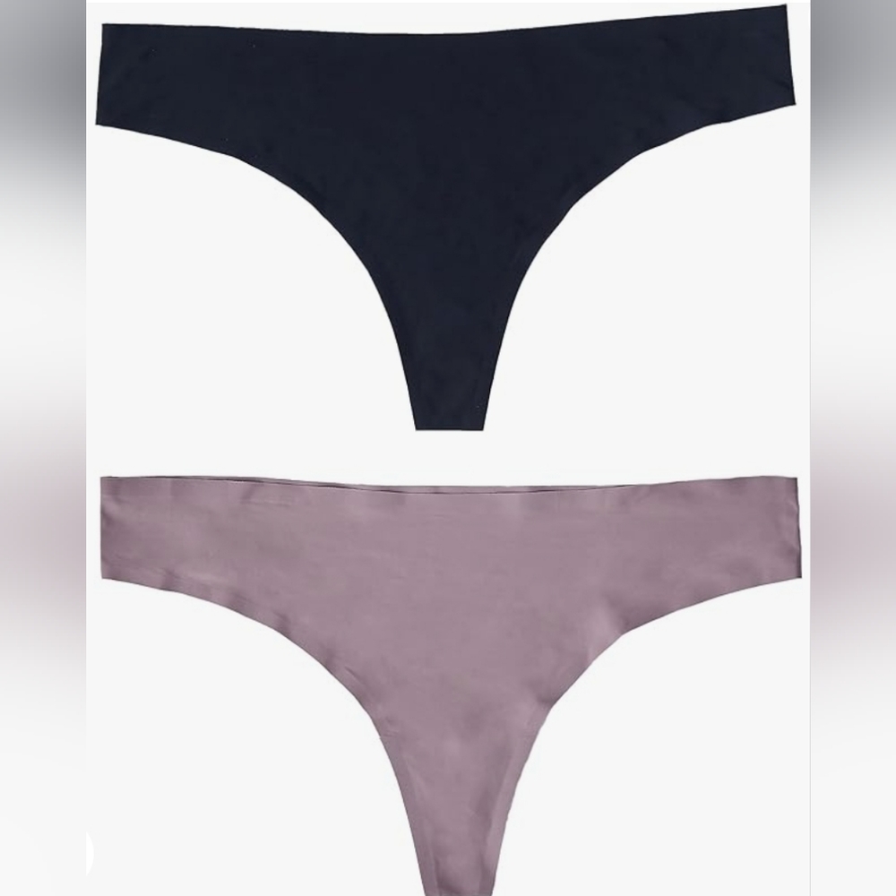 Ingrid & Isabel Maternity No Show Thong, Seamless Underwear, Under the Bump Sz M